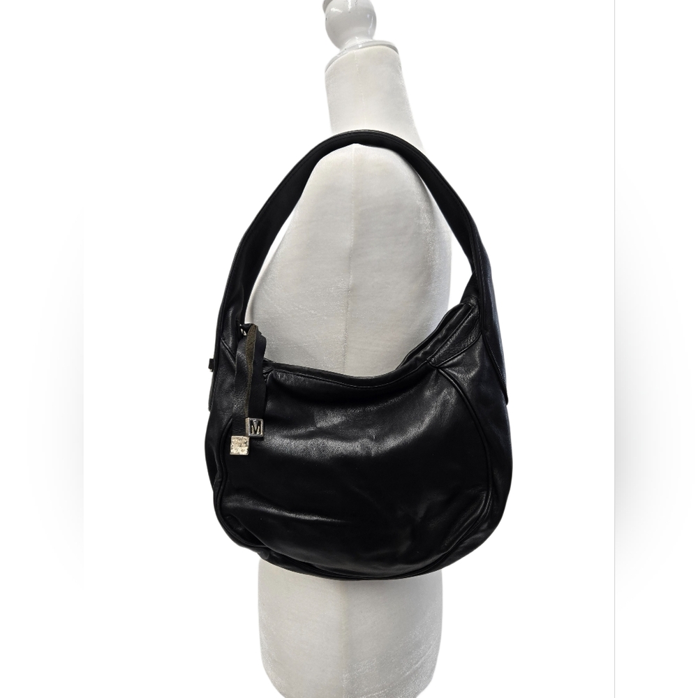 Michael Kors Black Leather Hobo Shoulder Bag